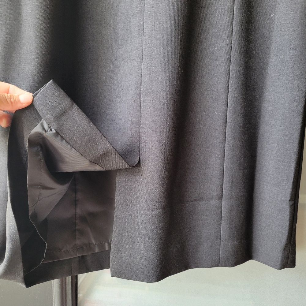 Black Label by Evan Picone Black Pencil Dress Size 14 Knee Length Sleeveless - Picture 6 of 9